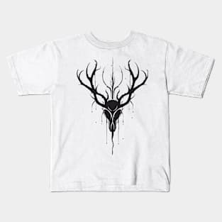 Stag Deer Animal Freedom World Wildlife Wonder Vector Graphic Kids T-Shirt